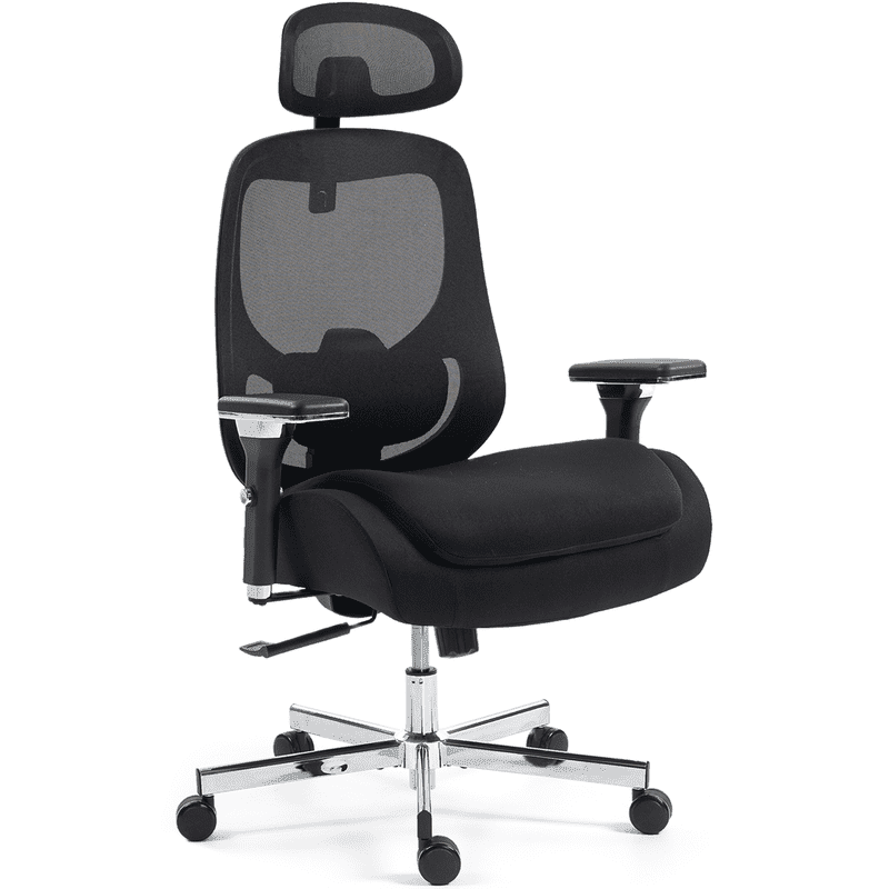 WENTUM Ergonomic Office Chair,Breathable Mesh Backt,Adjustable Height with Armrests for Adults,Black